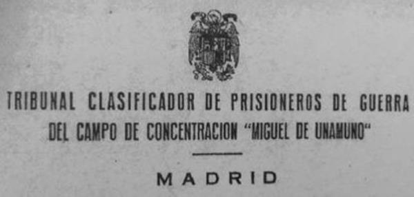 This docu<em></em>ment attests to the existence of a Natio<em></em>nalist co<em></em>ncentration camp, in the heart of Madrid.