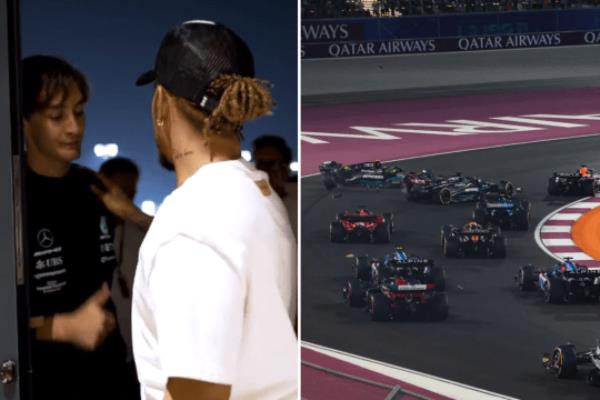 George Russell accepted Hamilton’s apology for the crash post-race (Photo: Getty)